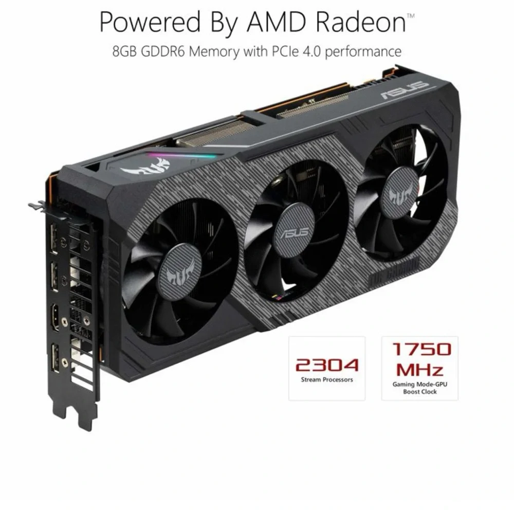ASUS TUF Gaming X3 AMD Radeon Rx 5700 Overclocked 8G GDDR6 HDMI Graphics Card